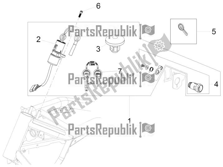 Toutes les pièces pour le Serrures du Moto-Guzzi Audace 1400 Carbon ABS USA 2021