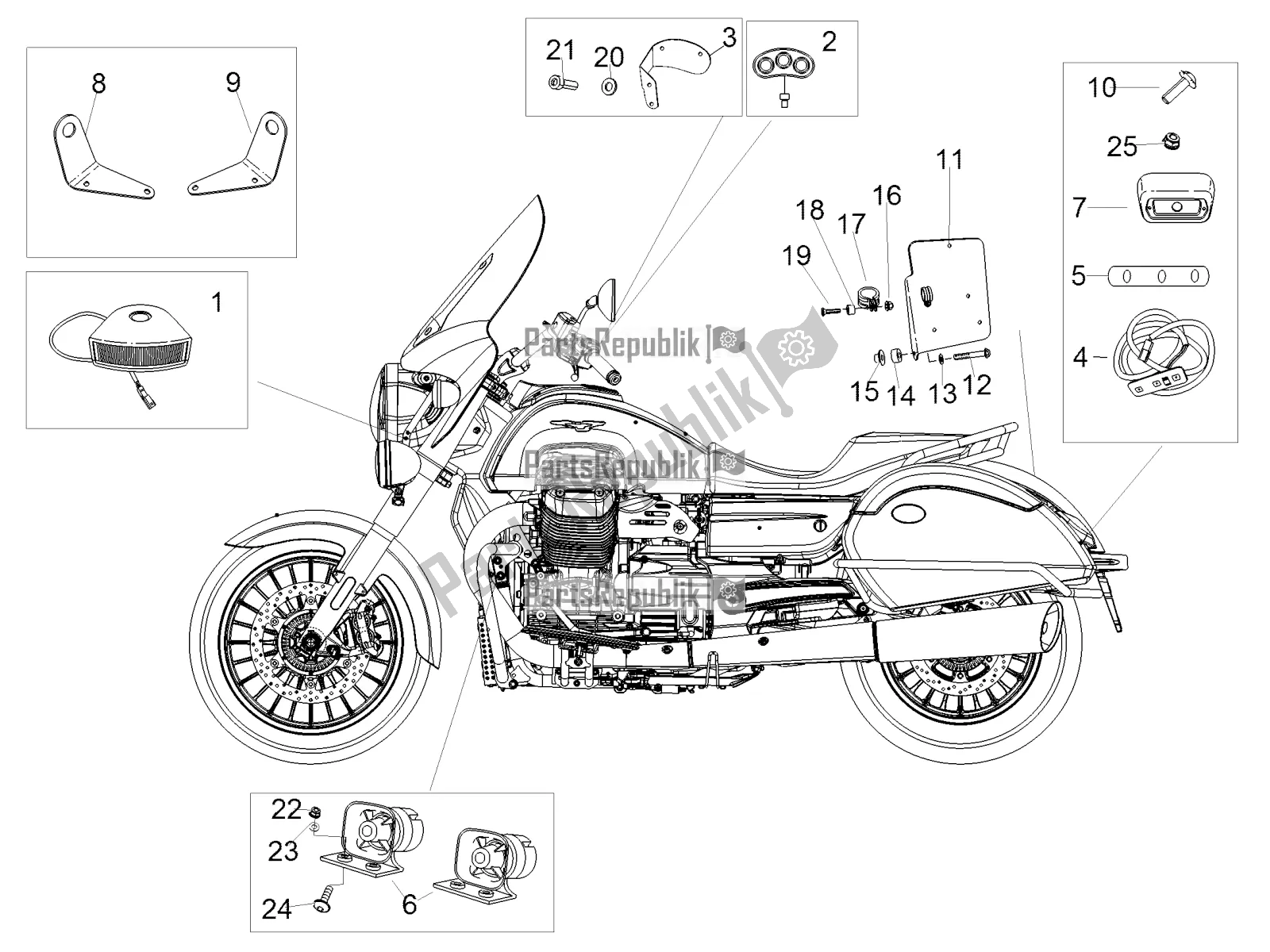 Toutes les pièces pour le Carabinieri Special Fittings du Moto-Guzzi California 1400 Corazzieri ABS Zgukdh0 2016