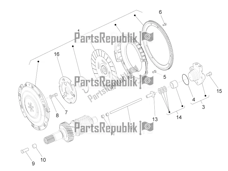 Toutes les pièces pour le Embrayage du Moto-Guzzi California 1400 Corazzieri ABS Zgukdh0 2017