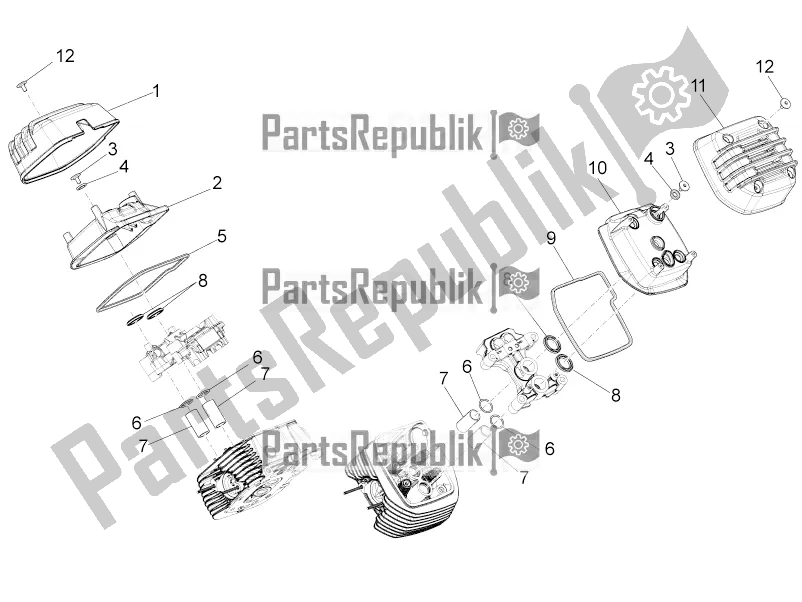 Toutes les pièces pour le Couverture De Tête du Moto-Guzzi California 1400 Corazzieri ABS Zgukdh0 2017