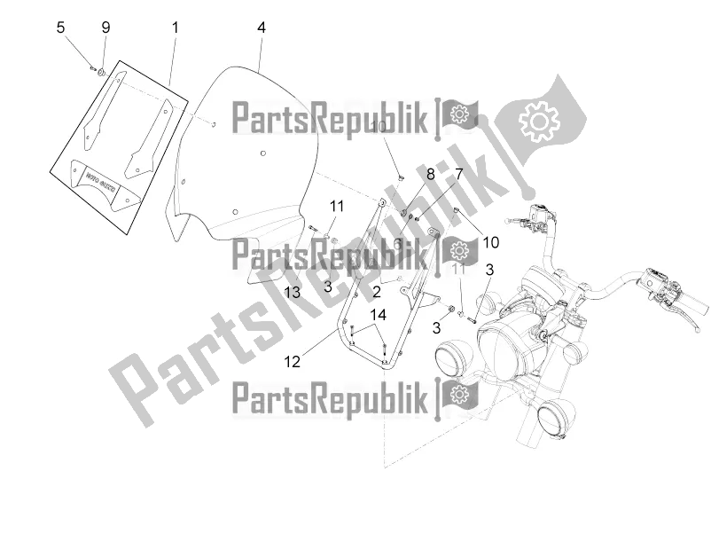 Toutes les pièces pour le Pare-brise du Moto-Guzzi California 1400 Corazzieri ABS Zgukdh0 2017