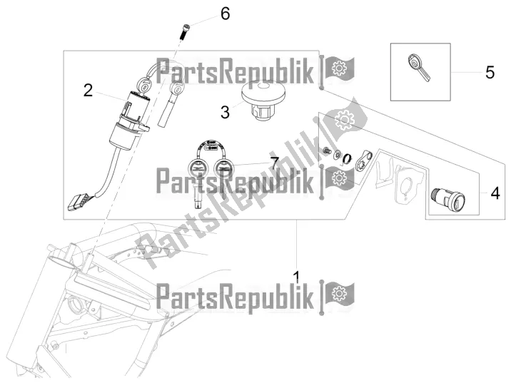 All parts for the Locks of the Moto-Guzzi California 1400 Custom ABS USA 2016