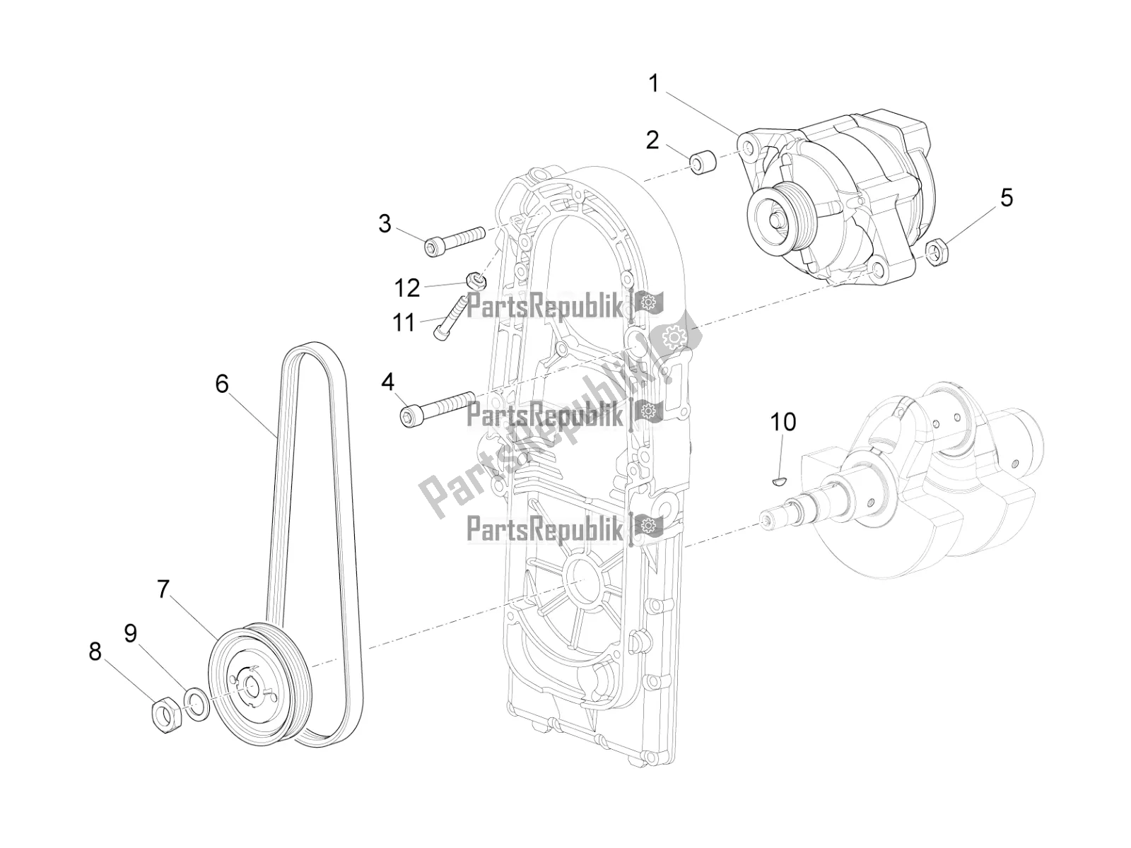 Toutes les pièces pour le Unité Magnéto Assy / Allumage Cdi du Moto-Guzzi California 1400 Touring ABS 2017