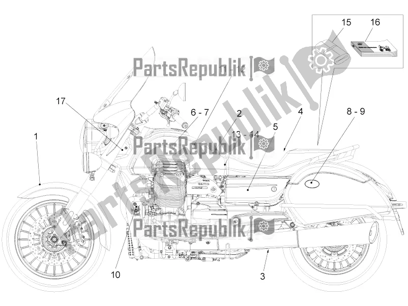 Toutes les pièces pour le Décalque du Moto-Guzzi California 1400 Touring ABS 2018
