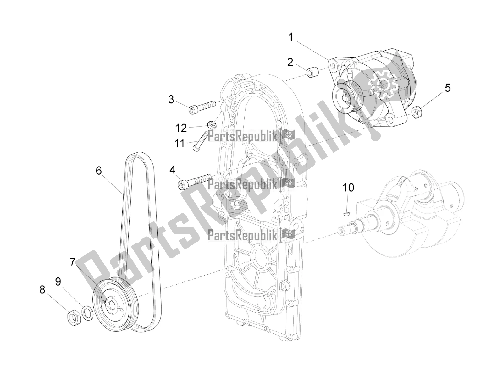 Todas as partes de Cdi Magneto Assy / Unidade De Ignição do Moto-Guzzi California 1400 Touring ABS 2019