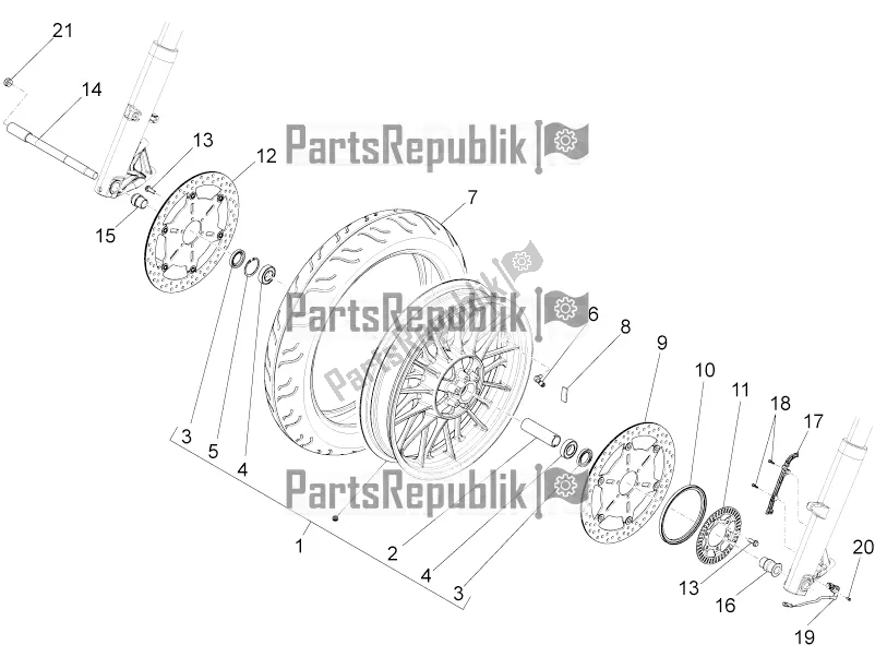 Toutes les pièces pour le Roue Avant du Moto-Guzzi California 1400 Touring ABS 2019