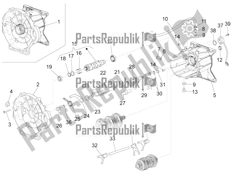 Toutes les pièces pour le Boîte De Vitesses / Sélecteur / Came De Changement De Vitesse du Moto-Guzzi California 1400 Touring ABS 2019