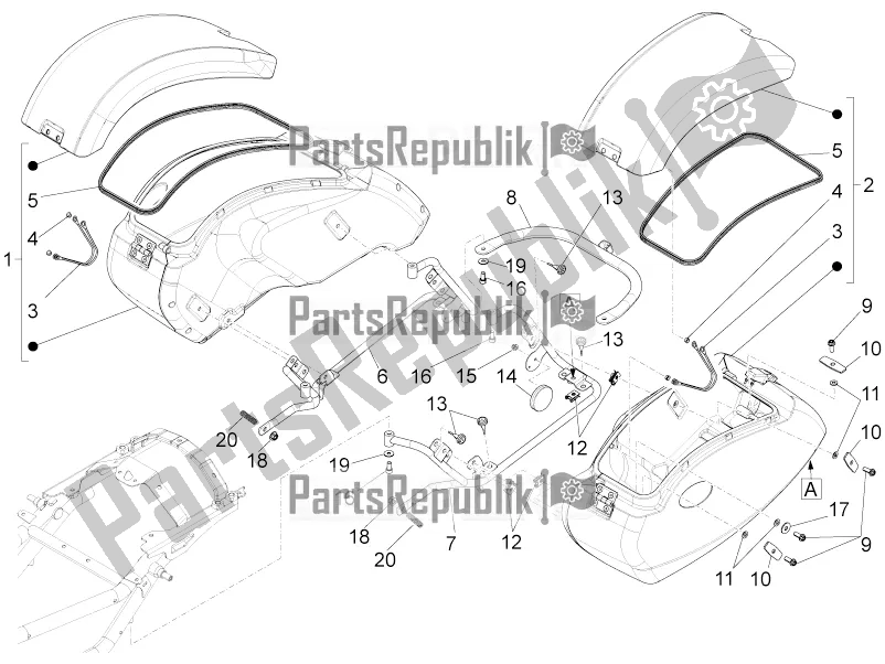 Toutes les pièces pour le Valises Latérales du Moto-Guzzi California 1400 Touring ABS 2019