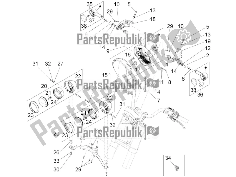 Tutte le parti per il Luci Anteriori del Moto-Guzzi California 1400 Touring ABS 2020