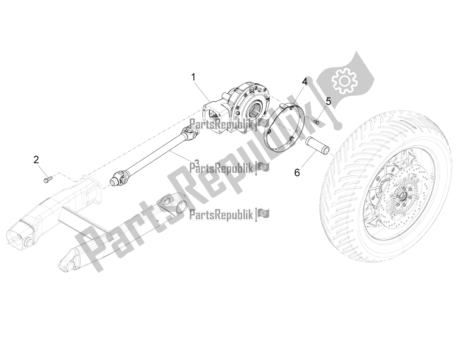 Toutes les pièces pour le Transmission Terminée du Moto-Guzzi California 1400 Touring ABS 2020