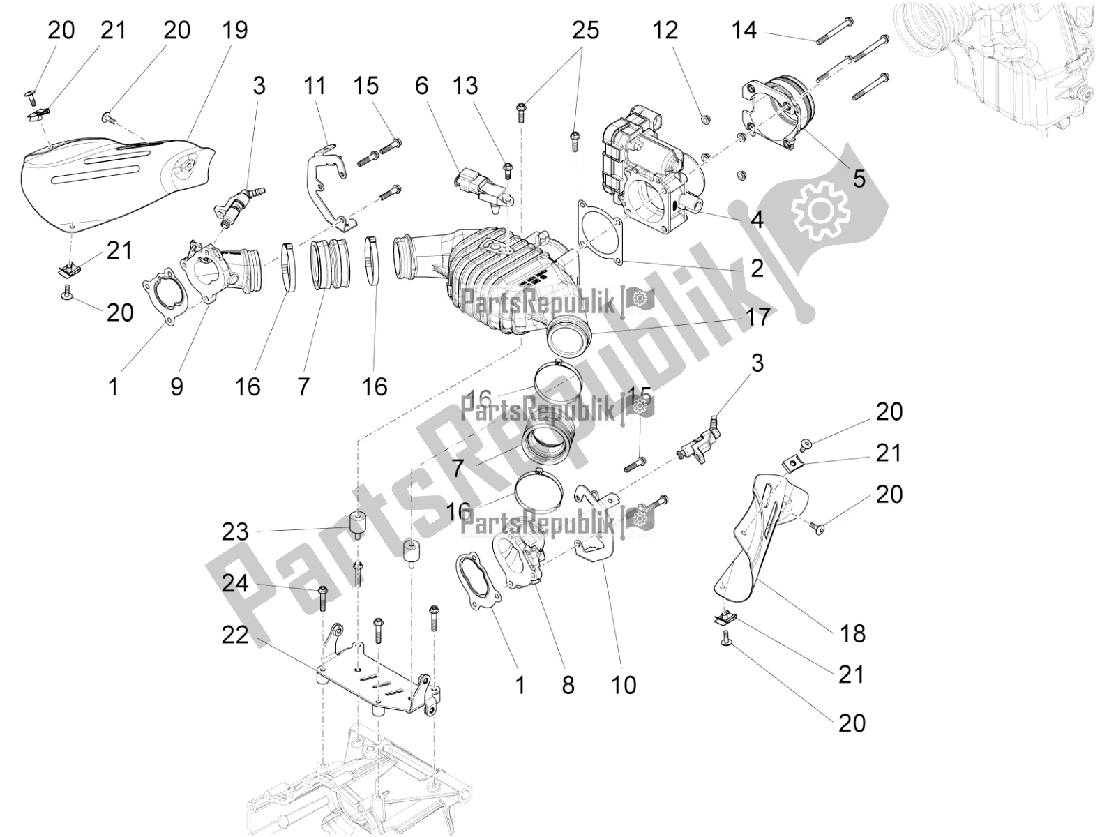 Todas las partes para Cuerpo Del Acelerador de Moto-Guzzi California 1400 Touring ABS 2021