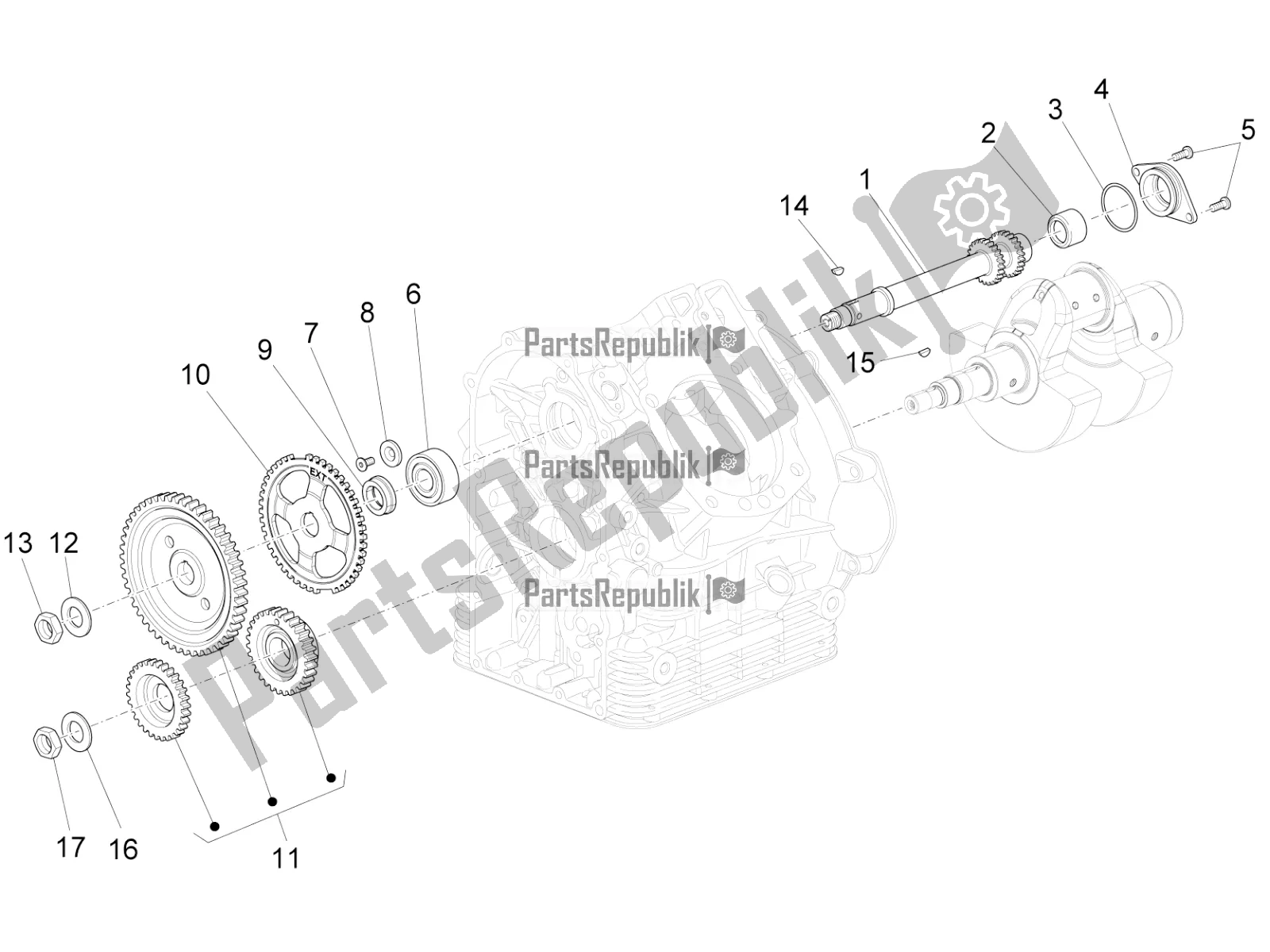 All parts for the Timing System of the Moto-Guzzi California 1400 Touring ABS 2021