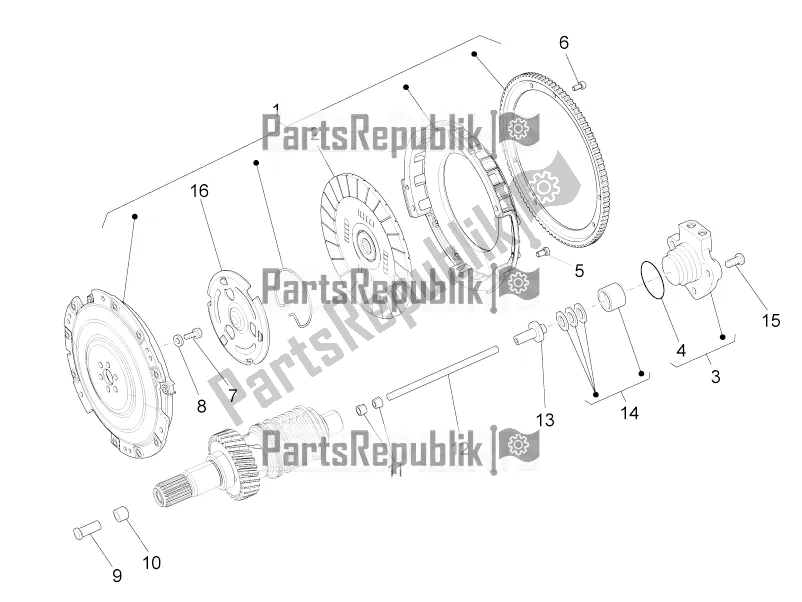 Toutes les pièces pour le Embrayage du Moto-Guzzi California 1400 Touring ABS Apac 2018