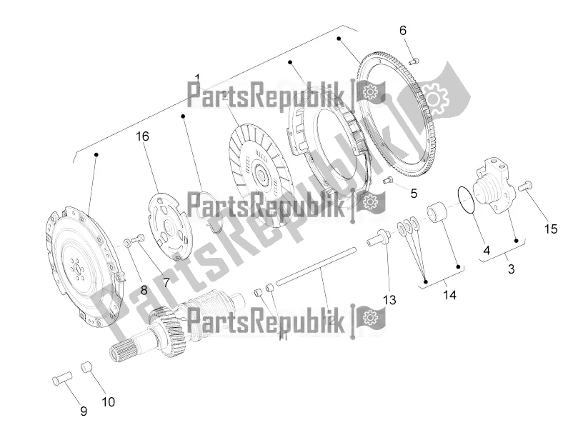 Toutes les pièces pour le Embrayage du Moto-Guzzi California 1400 Touring ABS Apac 2019