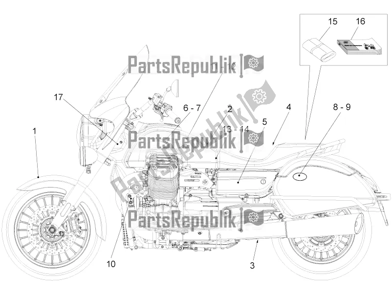 Todas las partes para Etiqueta de Moto-Guzzi California 1400 Touring ABS Apac 2019