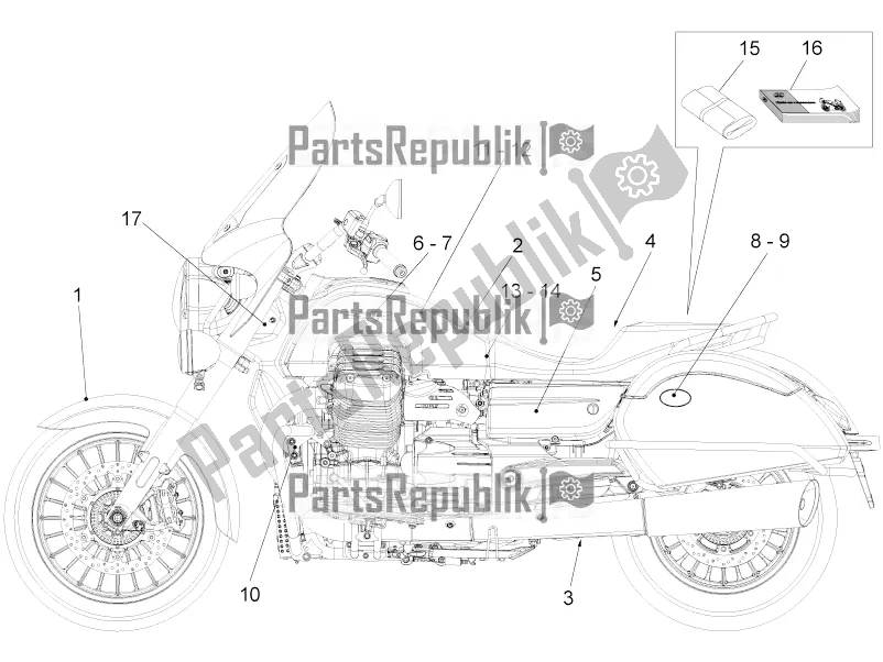 Wszystkie części do Kalkomania Moto-Guzzi California 1400 Touring ABS Apac 2020