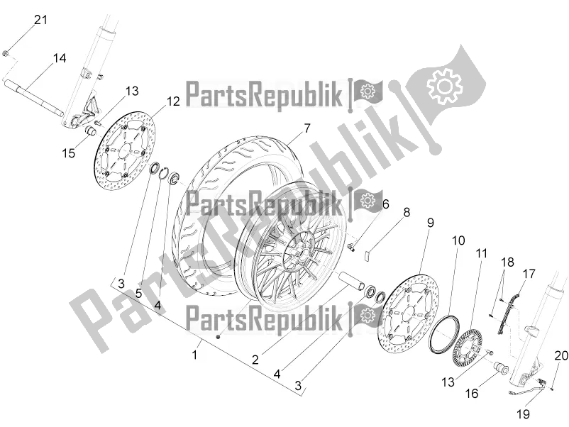 Toutes les pièces pour le Roue Avant du Moto-Guzzi California 1400 Touring ABS Apac 2020