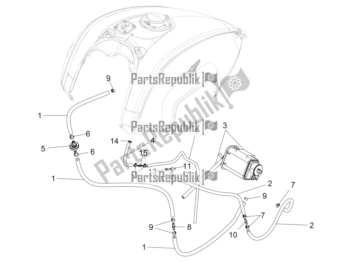 Toutes les pièces pour le Système De Récupération De Vapeur De Carburant du Moto-Guzzi California 1400 Touring ABS Apac 2020