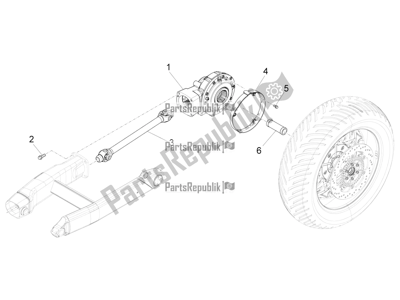 Toutes les pièces pour le Transmission Terminée du Moto-Guzzi California 1400 Touring ABS Apac 2020