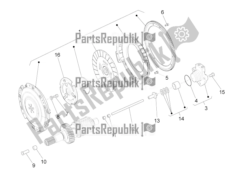 All parts for the Clutch of the Moto-Guzzi California 1400 Touring ABS Apac 2021