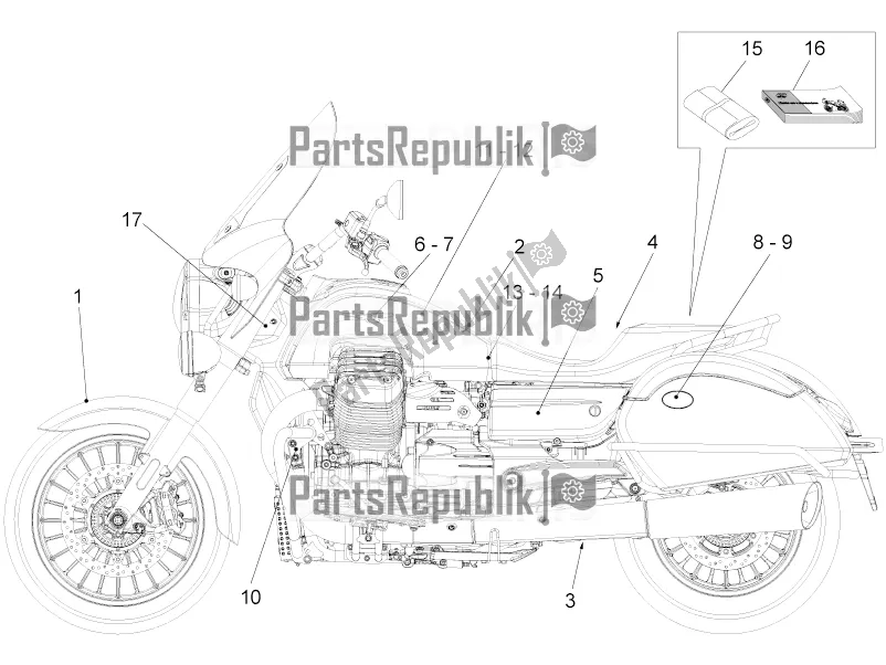 Todas las partes para Etiqueta de Moto-Guzzi California 1400 Touring ABS Apac 2021