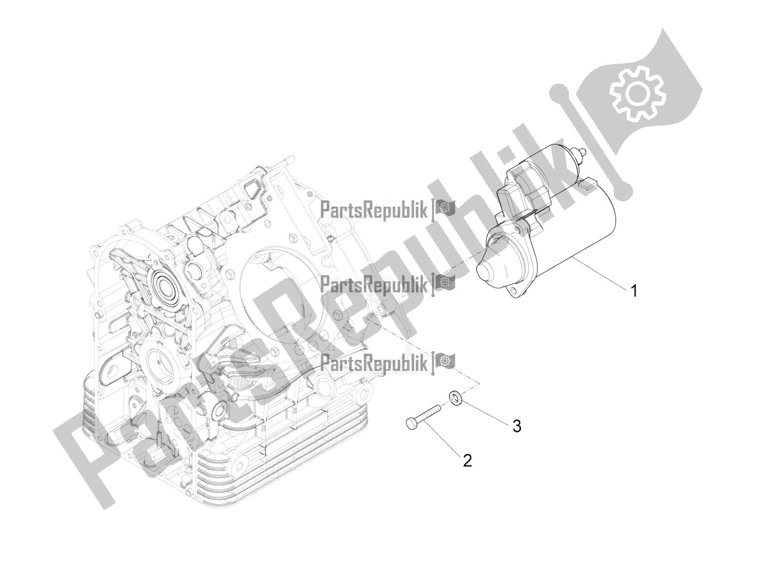 All parts for the Starter / Electric Starter of the Moto-Guzzi California 1400 Touring ABS Apac 2021