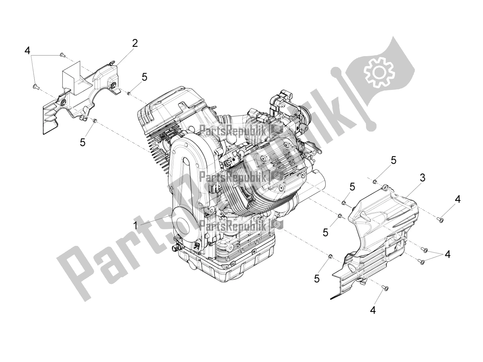 Todas las partes para Palanca Parcial Completa Del Motor de Moto-Guzzi California 1400 Touring ABS USA 2017