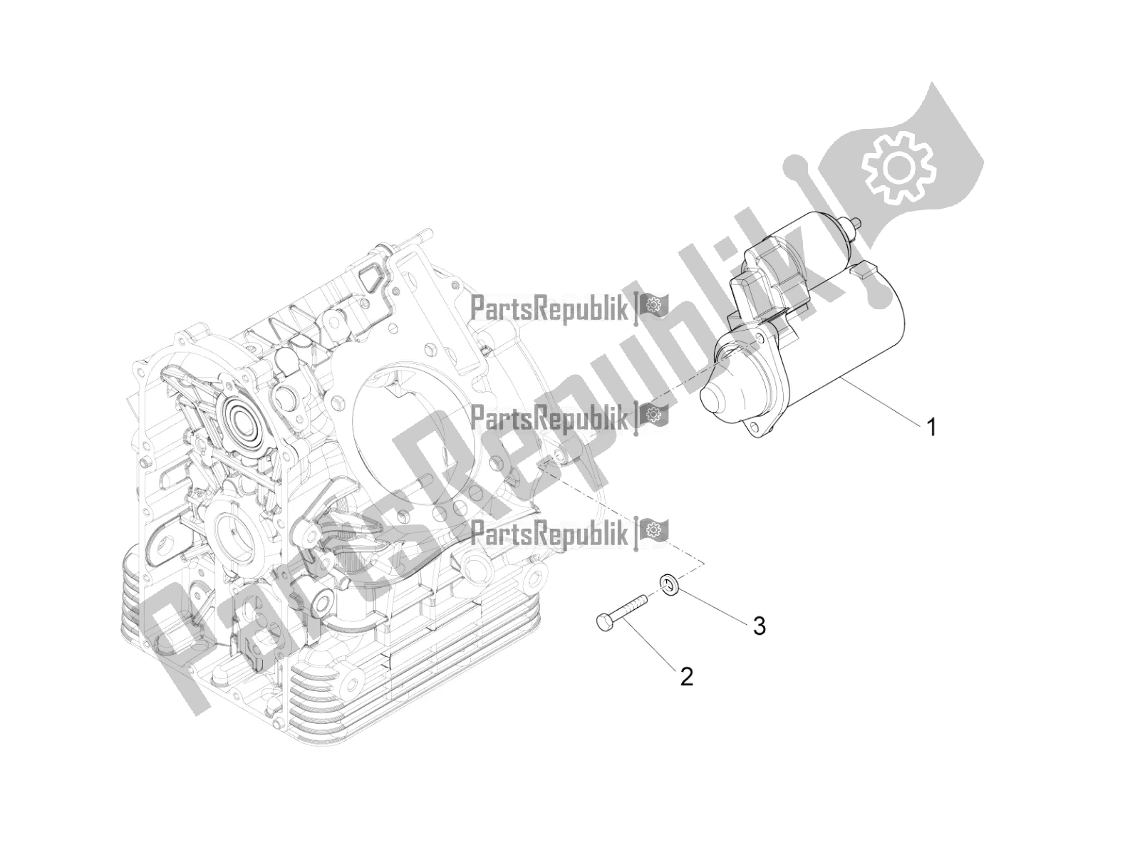 Toutes les pièces pour le Démarreur / Démarreur électrique du Moto-Guzzi California 1400 Touring ABS USA 2018