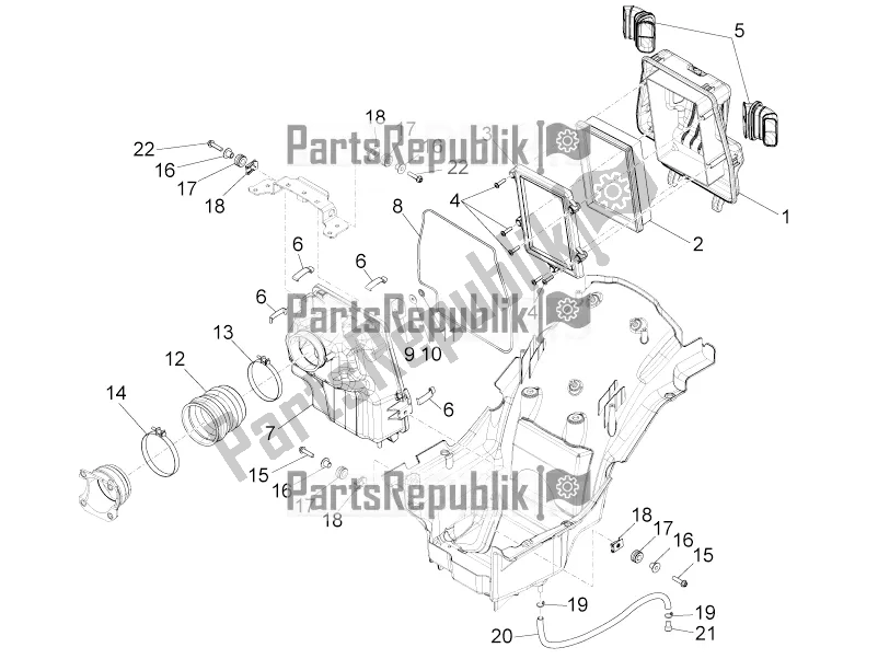 Tutte le parti per il Air Box del Moto-Guzzi California 1400 Touring ABS USA 2020