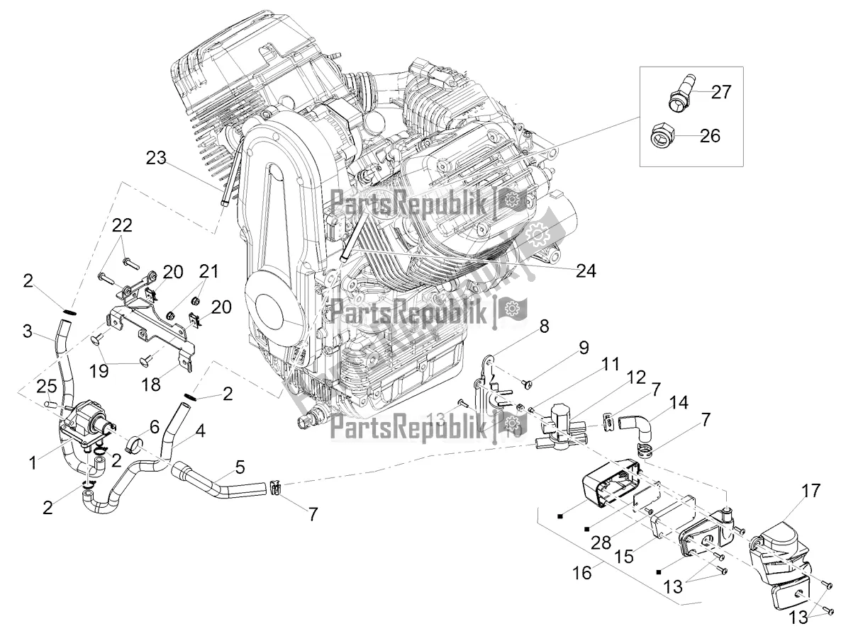 Todas las partes para Aire Secundario de Moto-Guzzi California 1400 Touring ABS USA 2020