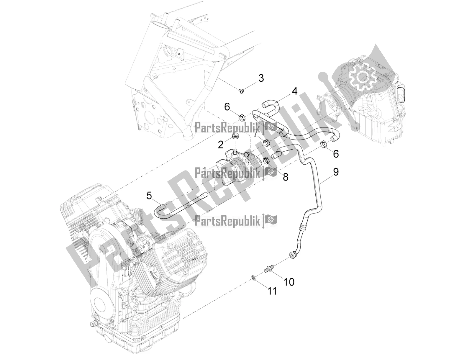 Toutes les pièces pour le Système De Soufflage du Moto-Guzzi California 1400 Touring SE ABS 2016