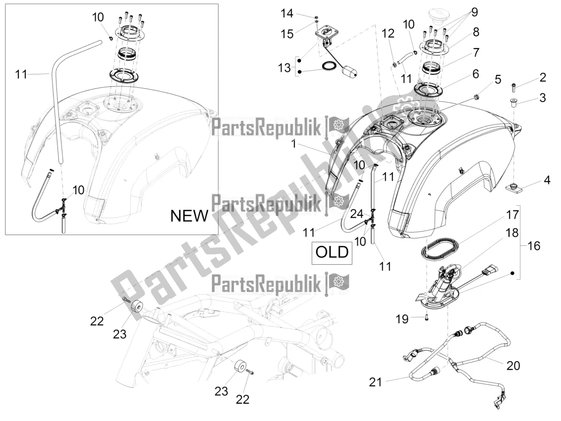 Toutes les pièces pour le Réservoir D'essence du Moto-Guzzi California 1400 Touring SE ABS 2016