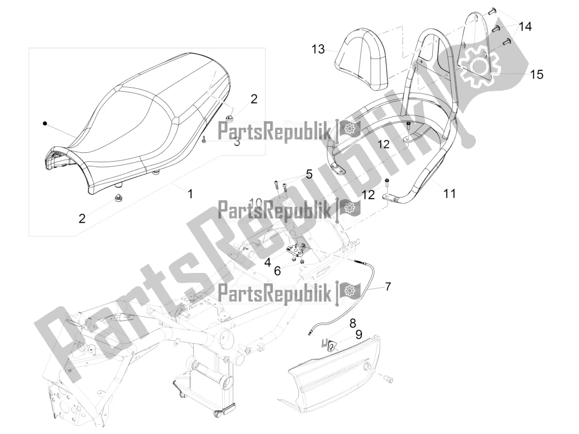 Toutes les pièces pour le Selle du Moto-Guzzi California 1400 Touring SE ABS 2016