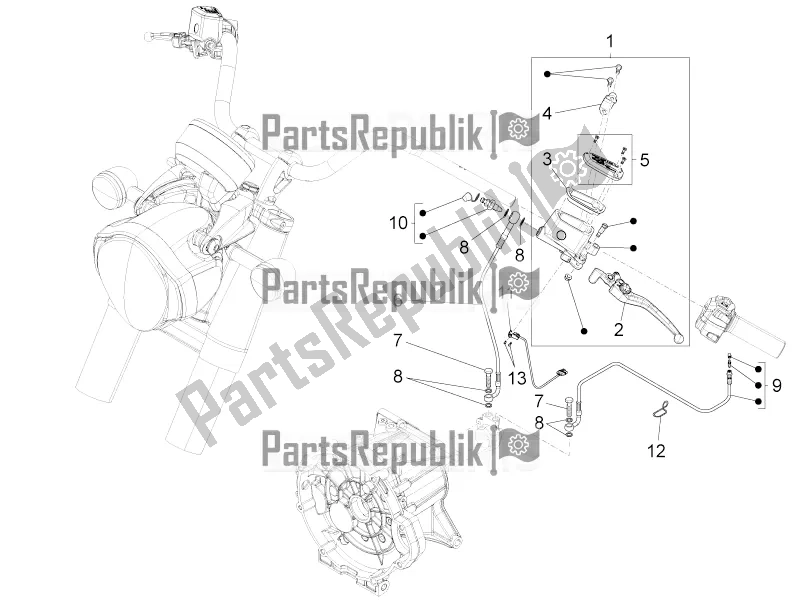 All parts for the Clutch Control of the Moto-Guzzi Eldorado 1400 ABS 2017