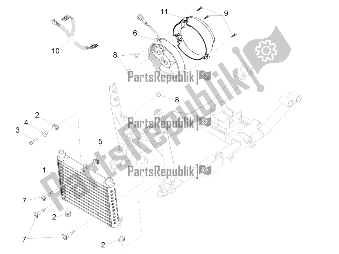 Todas las partes para Radiador De Aceite de Moto-Guzzi Eldorado 1400 ABS 2017