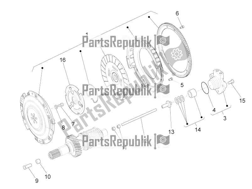 All parts for the Clutch of the Moto-Guzzi Eldorado 1400 ABS 2018