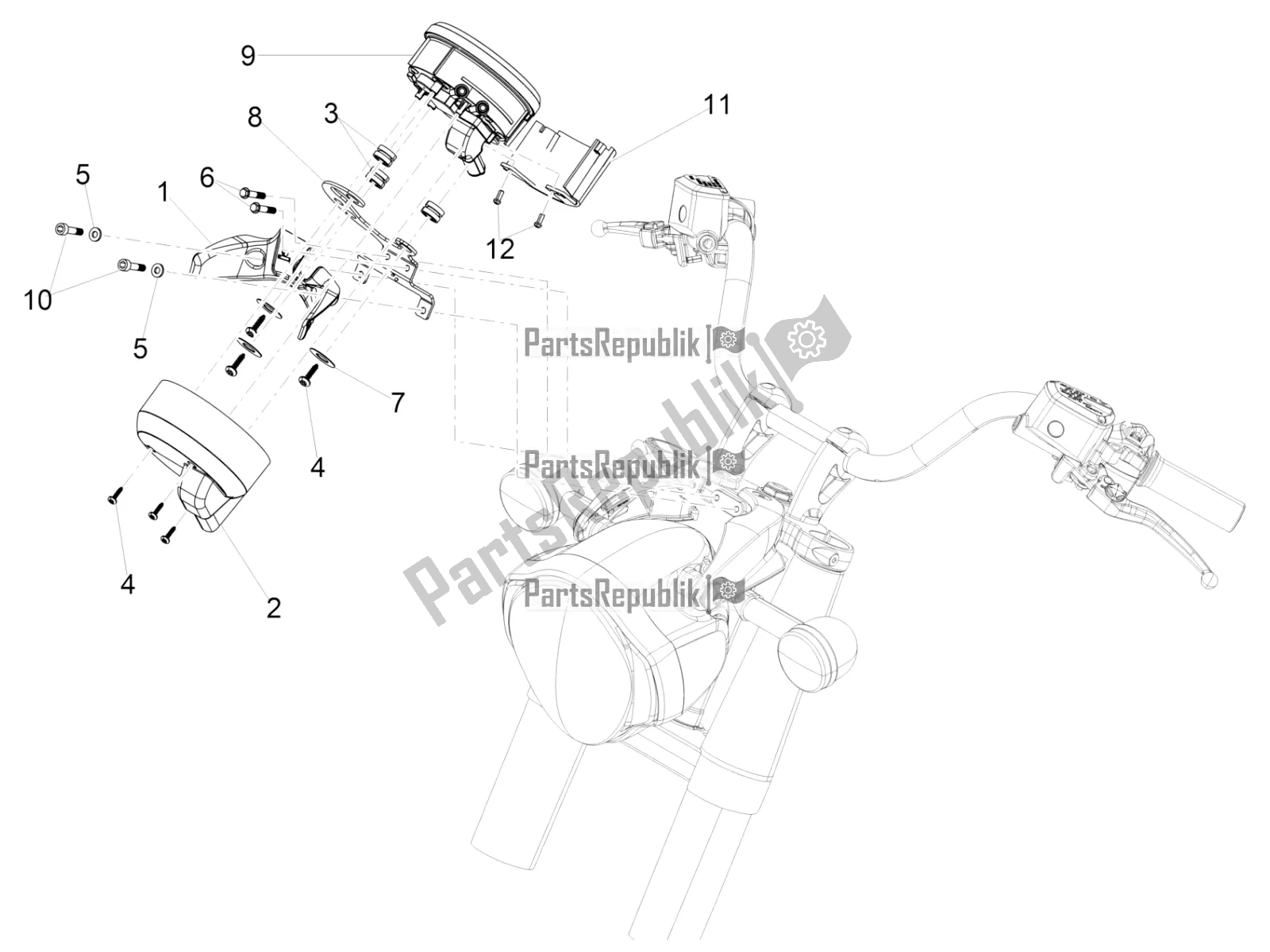 Todas las partes para Instrumentos de Moto-Guzzi Eldorado 1400 ABS 2018