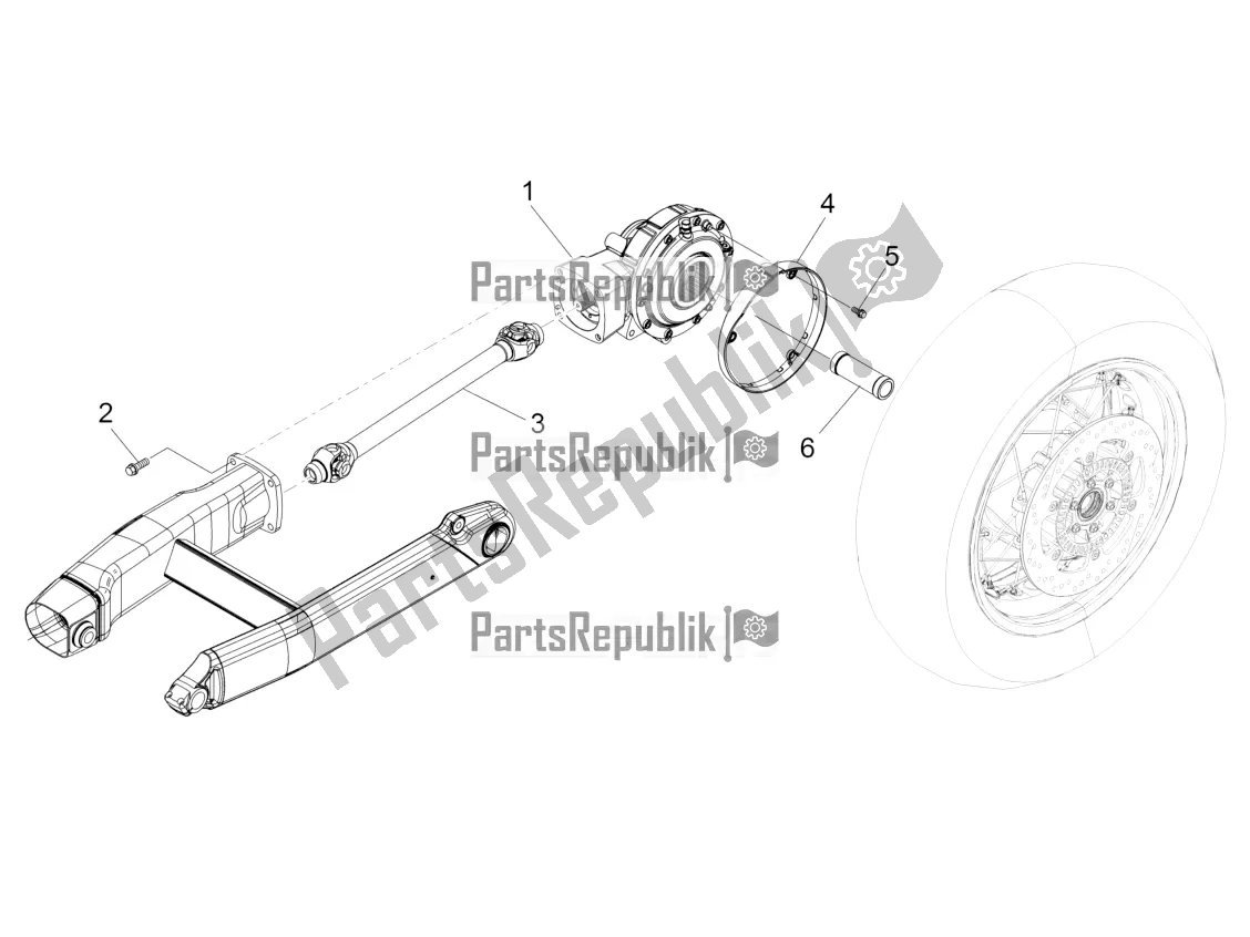 Toutes les pièces pour le Transmission Terminée du Moto-Guzzi Eldorado 1400 ABS 2018