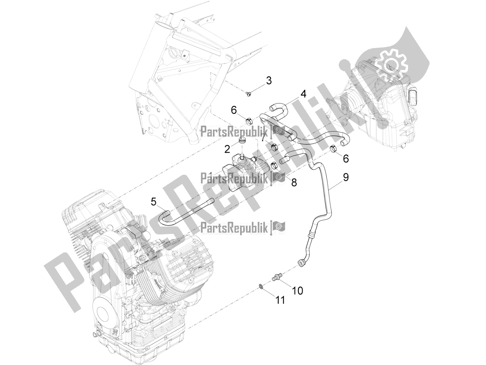 Wszystkie części do System Przedmuchu Moto-Guzzi Eldorado 1400 ABS 2019