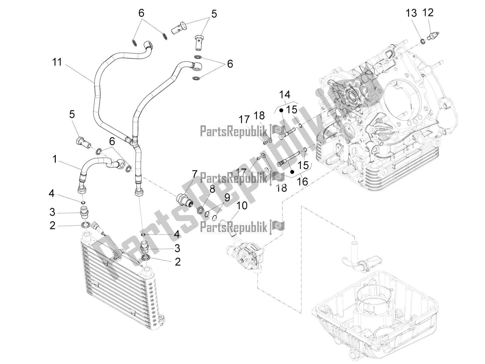 Toutes les pièces pour le Lubrification du Moto-Guzzi Eldorado 1400 ABS 2019