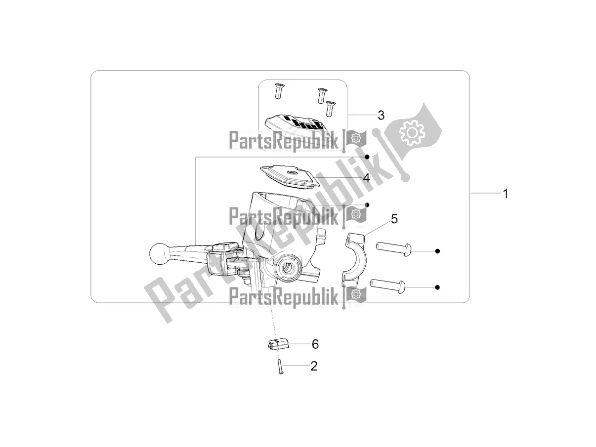 All parts for the Front Master Cilinder of the Moto-Guzzi Eldorado 1400 ABS 2020