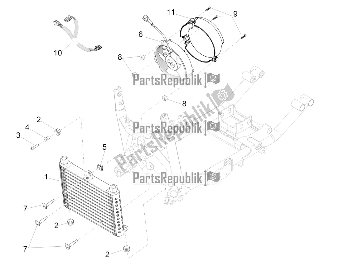 Toutes les pièces pour le Radiateur D'huile du Moto-Guzzi Eldorado 1400 ABS 2020