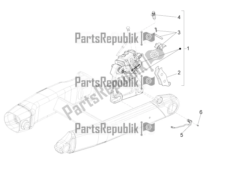 Todas las partes para Pinza De Freno Trasero de Moto-Guzzi Eldorado 1400 ABS 2020