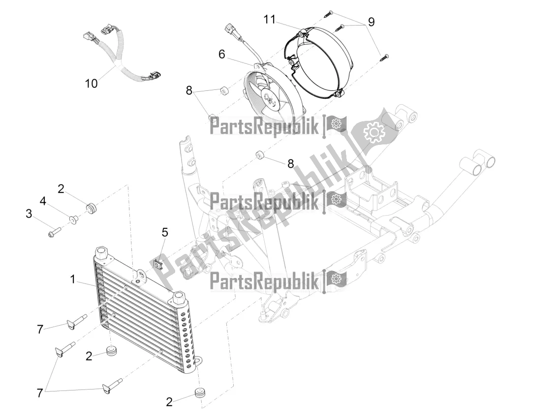 Toutes les pièces pour le Radiateur D'huile du Moto-Guzzi Eldorado 1400 ABS 2021