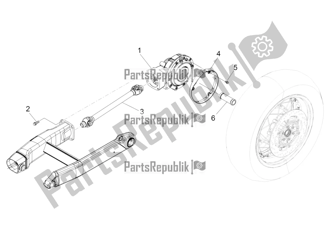 Tutte le parti per il Trasmissione Completata del Moto-Guzzi Eldorado 1400 ABS 2021