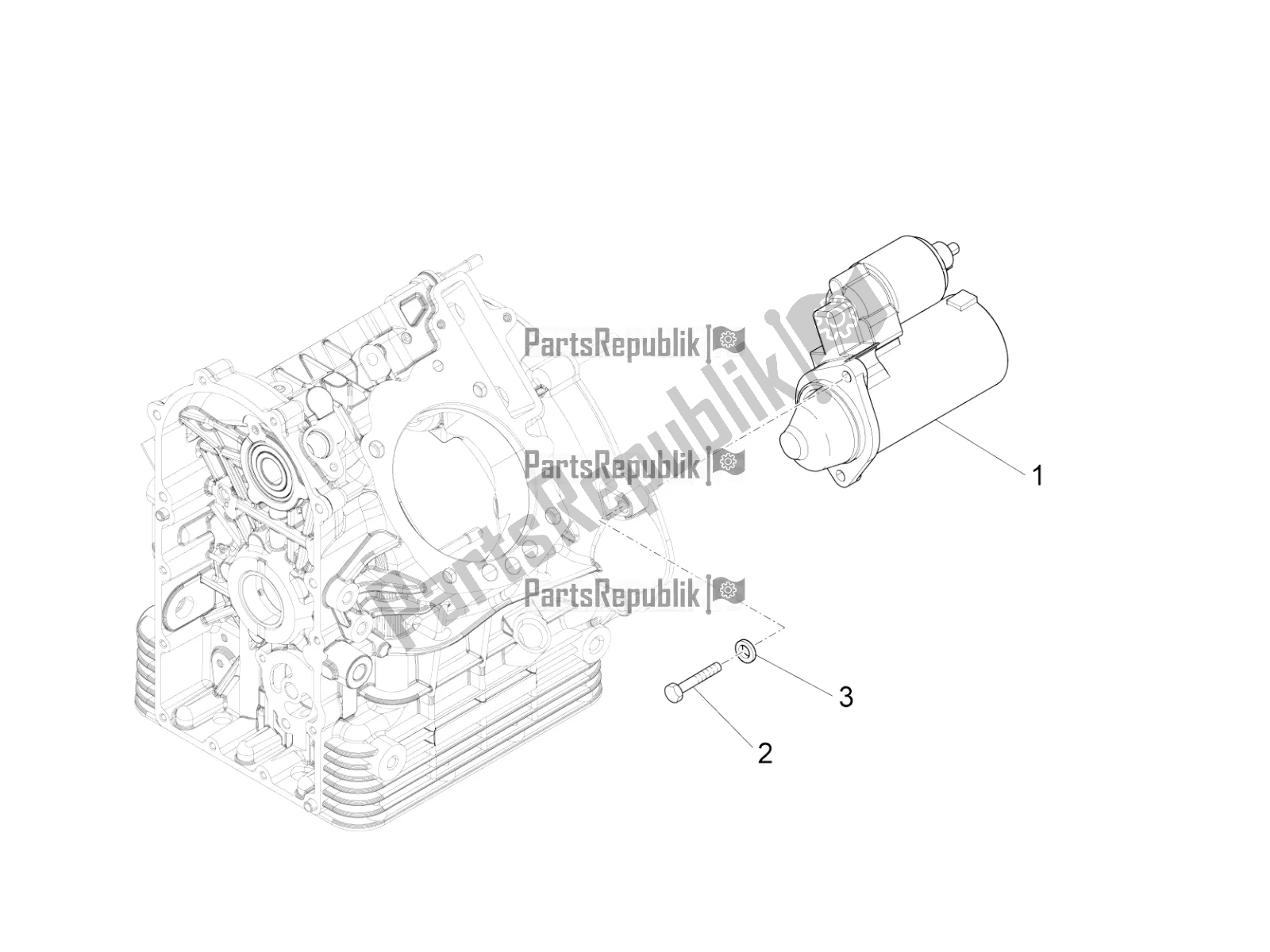 Toutes les pièces pour le Démarreur / Démarreur électrique du Moto-Guzzi Eldorado 1400 ABS Apac 2017