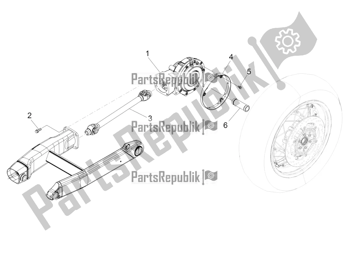 Toutes les pièces pour le Transmission Terminée du Moto-Guzzi Eldorado 1400 ABS Apac 2017