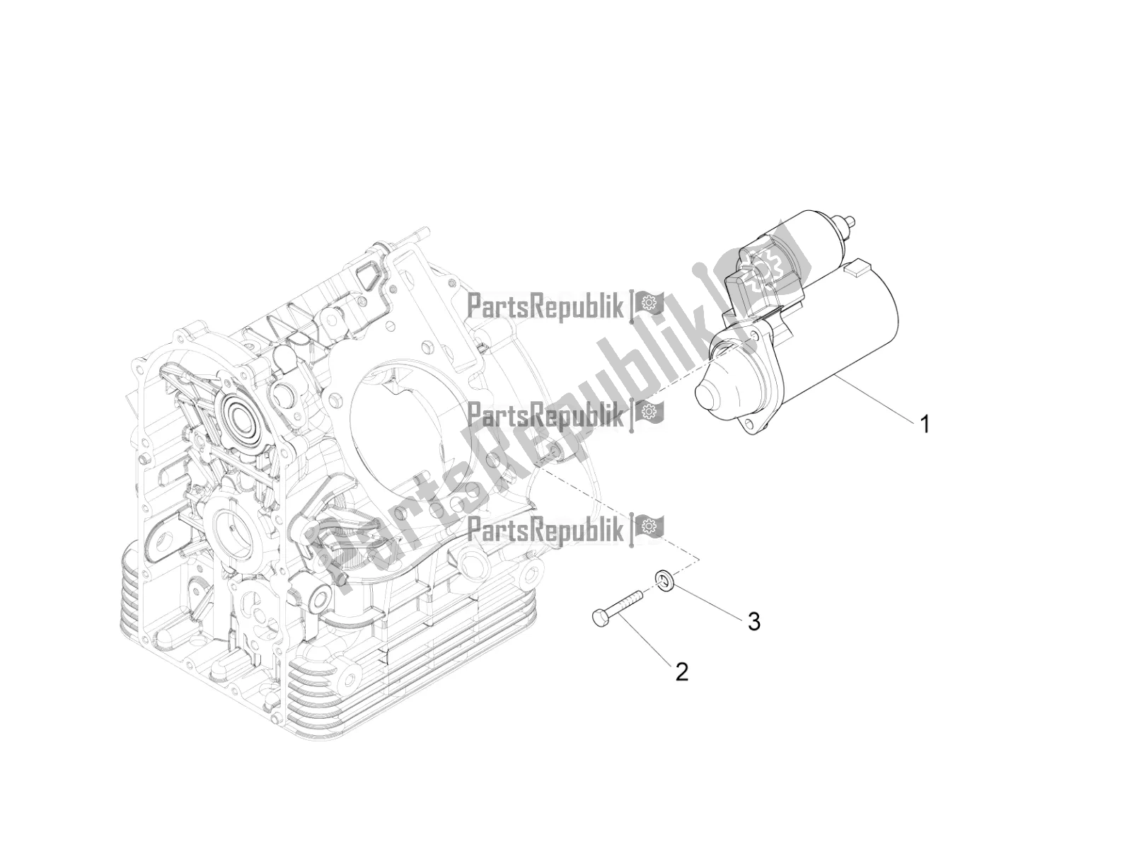 Toutes les pièces pour le Démarreur / Démarreur électrique du Moto-Guzzi Eldorado 1400 ABS Apac 2018