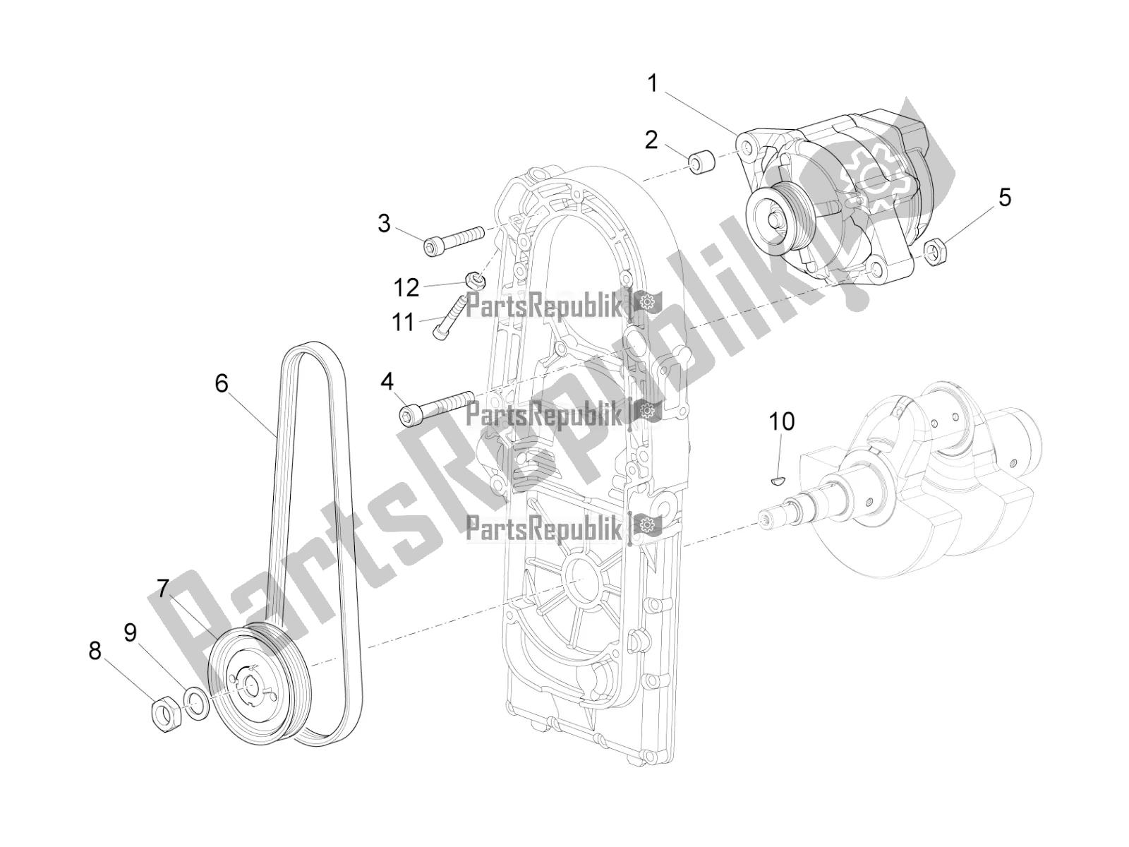 Toutes les pièces pour le Unité Magnéto Assy / Allumage Cdi du Moto-Guzzi Eldorado 1400 ABS Apac 2019