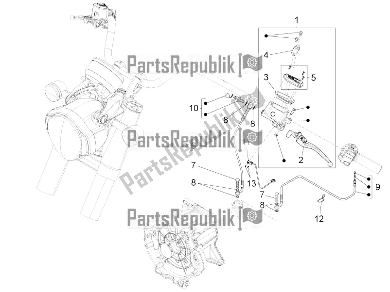 Wszystkie części do Sterowanie Sprz? G? Em Moto-Guzzi Eldorado 1400 ABS Apac 2019